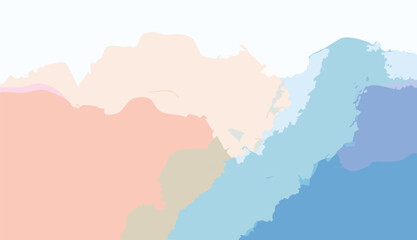 Watercolor painting banner background illustration vector