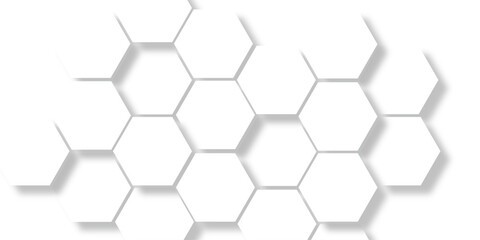 Hexagon concept design abstract technology background vector  grey hexagon white background wall pattern Abstract cube hexagon shape background. Abstract geometric pattern with crosses, stripes, lines