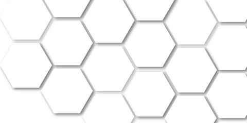 Hexagon concept design abstract technology background vector  grey hexagon white background wall pattern Abstract cube hexagon shape background. Abstract geometric pattern with crosses, stripes, lines