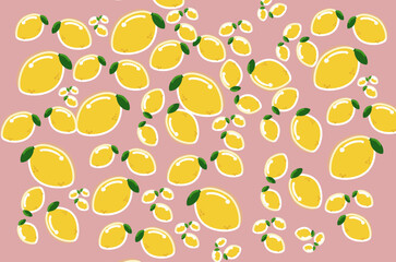 Seamless Lemon patern