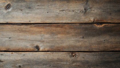 Fototapeta premium Top-down close-up of a weathered wooden table with rich texture. 