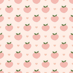 seamless pattern with peach