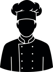 Chef silhouette icon