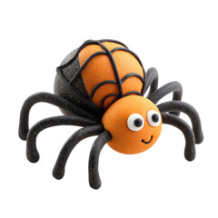 Playful Oversized Clay Spider with Cheerful Features, Ideal for Fun Arts and Crafts Projects or Kid’s Decorations