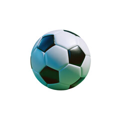 Fototapeta premium Soccer Ball: Vibrant Gradient Design
