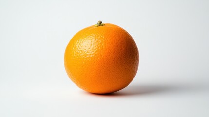 Orange sitting on white background in studio during daytime