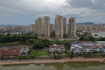 Cityscape of shaxian district Sanming China