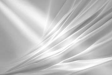 Fototapeta premium Soft, flowing white fabric