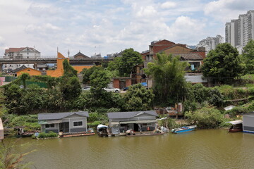 Cityscape of shaxian district Sanming China