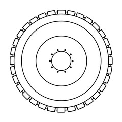 large tonnage vehicle tires, generally used for vehicles such as super heavy cranes