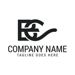 Creative Letter BE or EB Modern Minimalist Vector Logo Design Templates for Brand