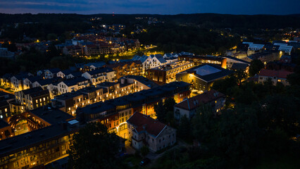Paupys area in the night