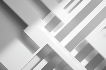 Abstract geometric shapes in shades of white and gray