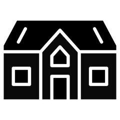 Residential House glyph icon