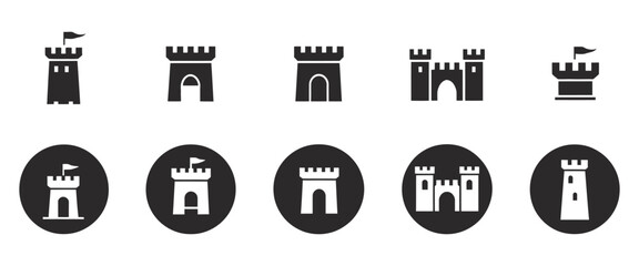 Fortress vector icon