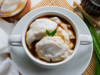 Bubur sumsum, bubur sumsum is an Indonesian sweet dessert made from rice flour cooked in coconut...