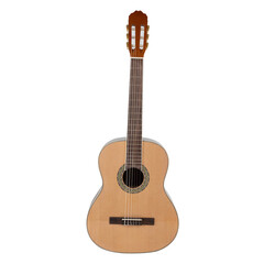 Obraz premium acoustic guitar on white background