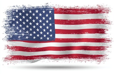 Grunge American flag
