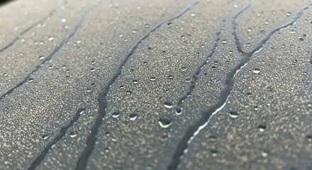 Water droplets on a surface