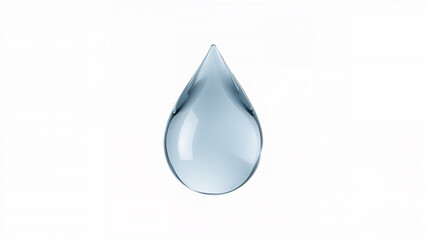 Fototapeta premium Graceful Water Drop in Elegant Shape and Design