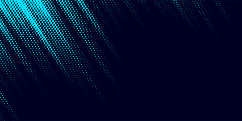 Abstrack background in matrix style. Falling particles. Glitch of matrix. Cybernetic futuristic background. Big data. Virus. Corrupted code. Blue dots. Music wave. Vector illustration.
