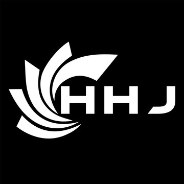 HHJ letter design. HHJ letter technology logo design on a Black background. HHJ Monogram logo design for an entrepreneur and business