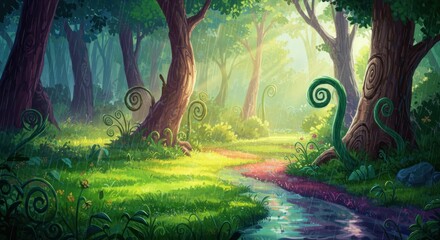 Enchanting forest scene (1)