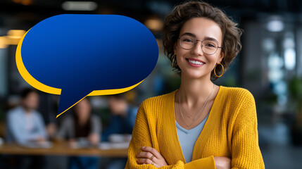 Team of neurodiverse professionals collaborating in an inclusive and supportive workplace. Positive and professional scene ideal for teamwork, corporate culture, diversity, and inclusion content