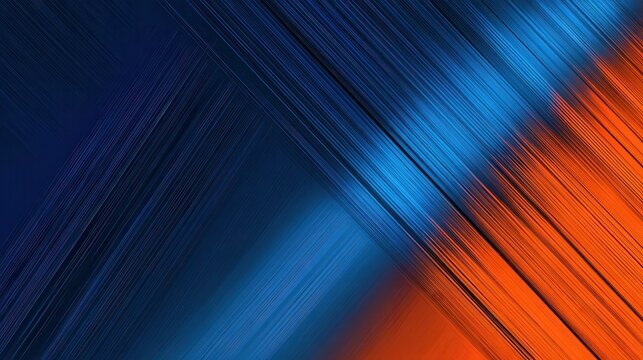 Abstract blue and orange background with lines. - Powered by Adobe