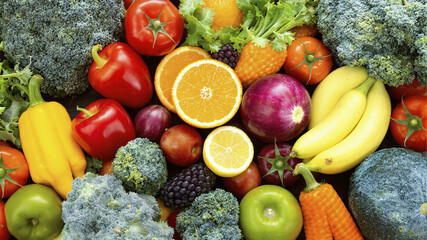 Colorful Fruits & Veggies: Natural Ingredients for Healthy Lifestyles