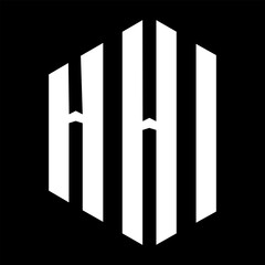 HHI letter design. HHI letter technology logo design on a Black background. HHI Monogram logo design for an entrepreneur and business