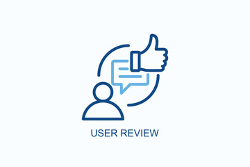 User Review Icon Or Logo Isolated Vector Illustration