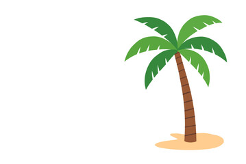 palm tree isolated on white © Tantho
