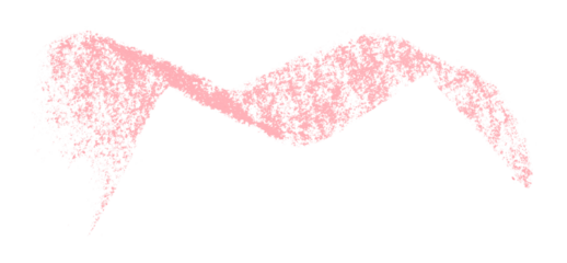 Pink crayon brush stroke isolated on transparent background