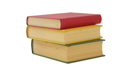 Stacked Knowledge: Vibrant Books Symbolizing Learning and Growth