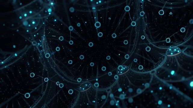 fractal circuit brain, endless zoom AI cortex, recursive neural patterns, glowing fractal nodes pulsing with data, Mandelbrot  AI processing system, mathematical beauty, infinite black neon blue tones