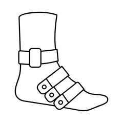 Outlined Ankle Weights Design with Straps for Fitness and Exercise