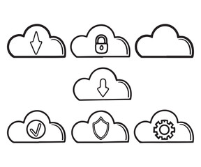 Fototapeta premium cloud computing concept