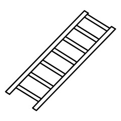 Top View of a Speed Ladder with Evenly Spaced Rungs for Agility Training