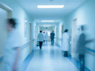 hospital corridor in hospital