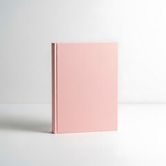 A pink book is isolated on white background in a studio shot