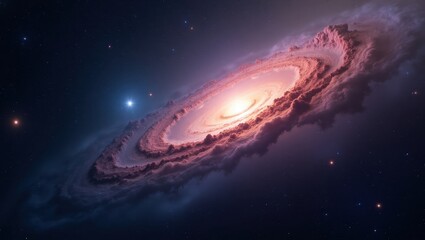 Obraz premium A swirling galaxy in deep space.