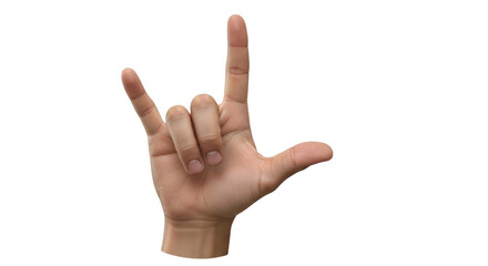 Isolated Hand Sign I Love You