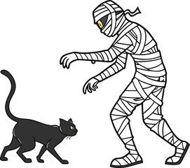 A funny cartoon tiger cub illustration with a wild animal character and black background