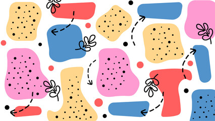 Bold Abstract Playful Colors Background