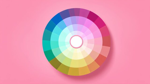 Vibrant Color Spectrum Wheel and Palette Design Tool Showcasing Circular Color Chart for Harmonious Color Selection and Artistic Color Scheme
