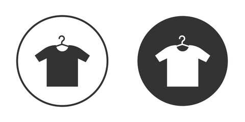 Tshirt icon in solid black flat shape glyph icons.