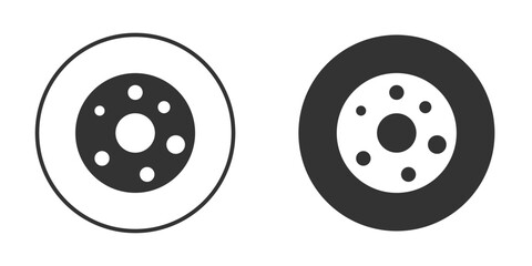 Rubber ring icon in solid black flat shape glyph icons.