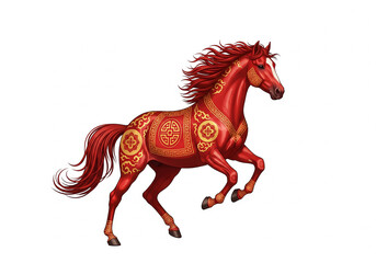 Year of Horse Image, Isolated Horse Image, Lunar new year Horse Zodiac, Chinese Zodiac Horse Shio Image, Isolated Horse Shio Image.