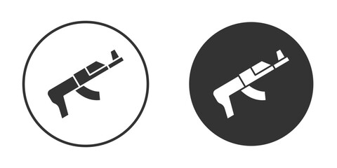 Grenade Launcher icon in solid black flat shape glyph icons.